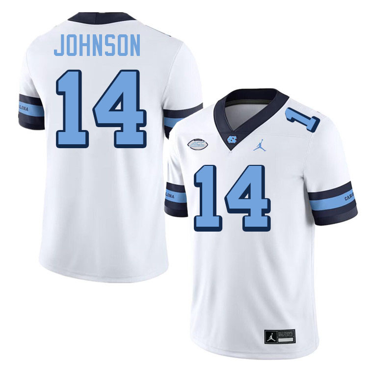 #14 Max Johnson North Carolina Tar Heels Jerseys,Apparels,Uniforms Stitched-Throwback White #14 Max Johnson North Carolina Tar Heels Jerseys,Apparels,Uniforms Stitched-Throwback White